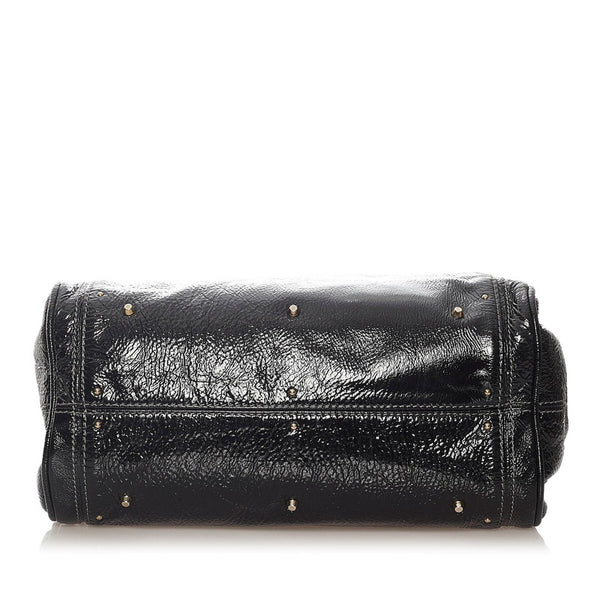 クロエ パディントン ハンドバッグ ブラック レザー レディース Chloe 【中古】