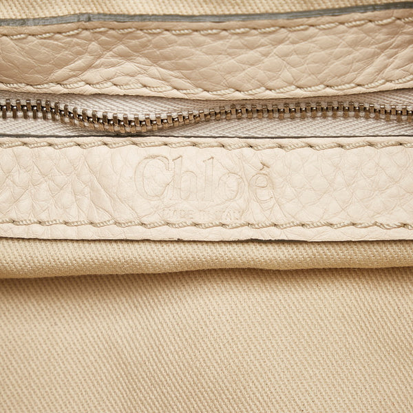 クロエ パディントン ベージュ レザー ハンドバッグ レディース Chloe 【中古】