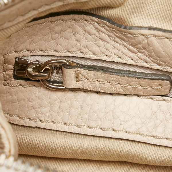 クロエ パディントン ベージュ レザー ハンドバッグ レディース Chloe 【中古】