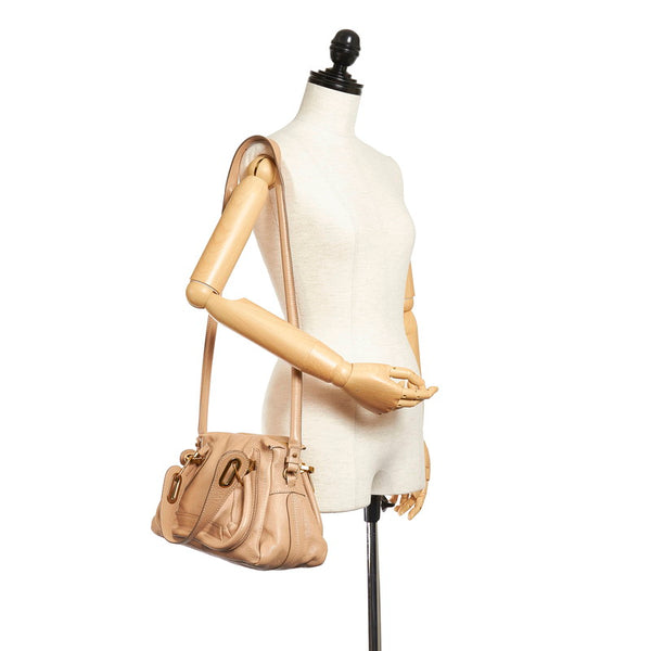 クロエ パラティ ベージュ レザー ハンドバッグ ショルダーバッグ 2WAY  レディース Chloe 【中古】