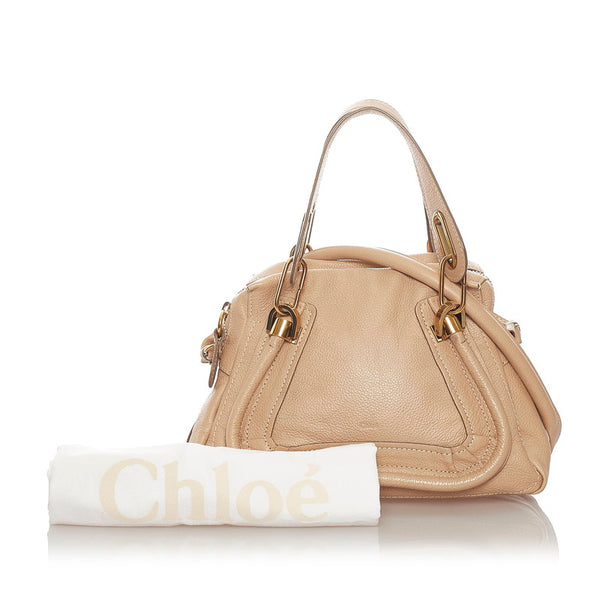 クロエ パラティ ベージュ レザー ハンドバッグ ショルダーバッグ 2WAY  レディース Chloe 【中古】