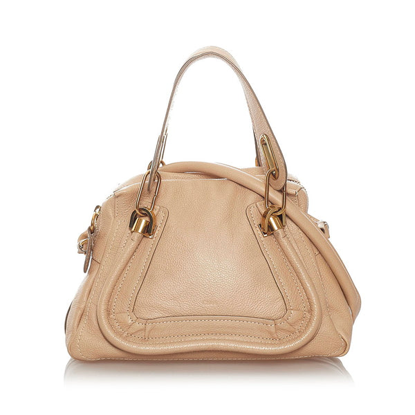 クロエ パラティ ベージュ レザー ハンドバッグ ショルダーバッグ 2WAY  レディース Chloe 【中古】