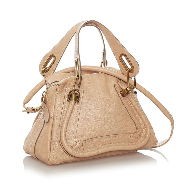 クロエ パラティ ベージュ レザー ハンドバッグ ショルダーバッグ 2WAY  レディース Chloe 【中古】