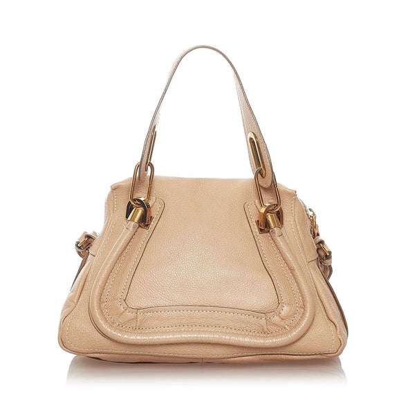 クロエ パラティ ベージュ レザー ハンドバッグ ショルダーバッグ 2WAY  レディース Chloe 【中古】