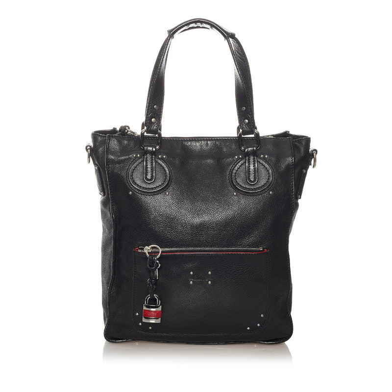 クロエ トートバッグ ブラック レザー メンズ Chloe 【中古】