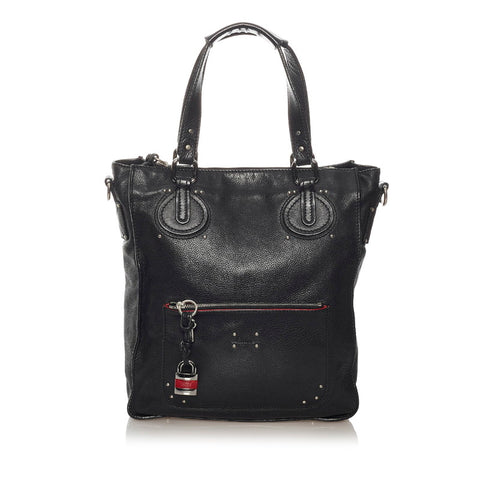 クロエ トートバッグ ブラック レザー メンズ Chloe 【中古】