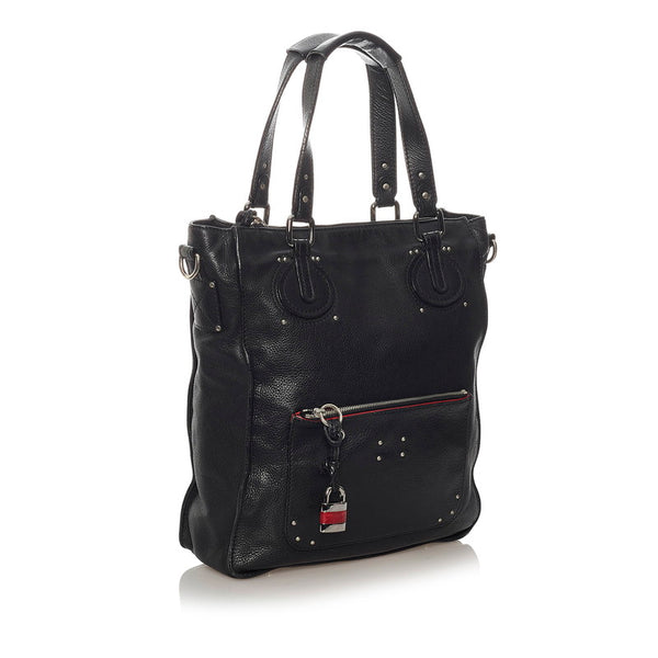 クロエ トートバッグ ブラック レザー メンズ Chloe 【中古】