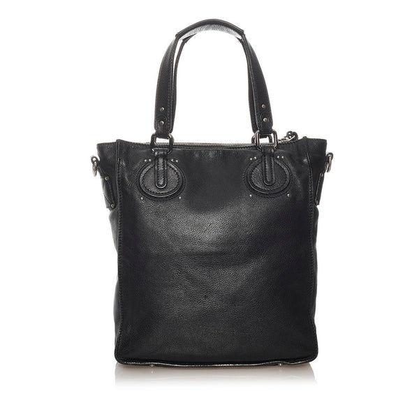 クロエ トートバッグ ブラック レザー メンズ Chloe 【中古】