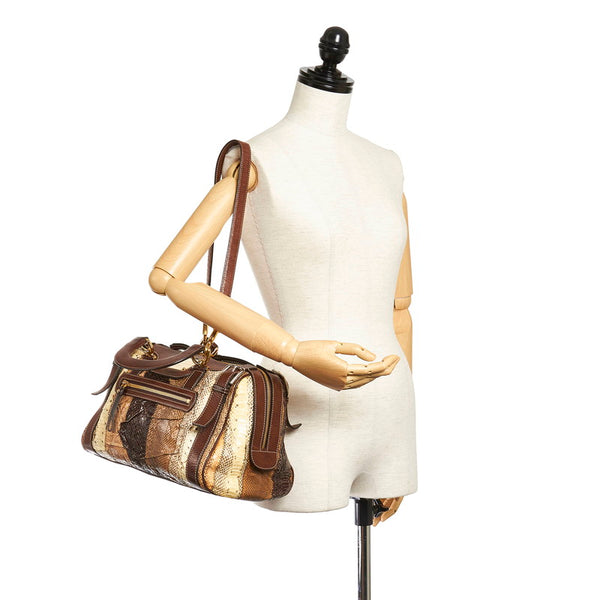 ドルチェアンドガッバーナ マルチ レザー ハンドバッグ ショルダーバッグ 2WAY レディース DOLCE&GABBANA 【中古】