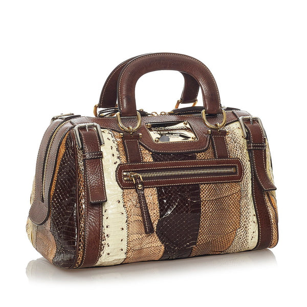 ドルチェアンドガッバーナ マルチ レザー ハンドバッグ ショルダーバッグ 2WAY レディース DOLCE&GABBANA 【中古】