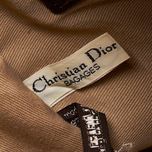 ディオール トロッター ブラウン スウェード レザー ハンドバッグ レディース Dior 【中古】