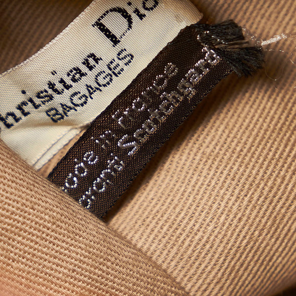 ディオール トロッター ブラウン スウェード レザー ハンドバッグ レディース Dior 【中古】