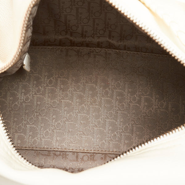 ディオール ホワイト レザー ショルダーバッグ レディース Dior 【中古】