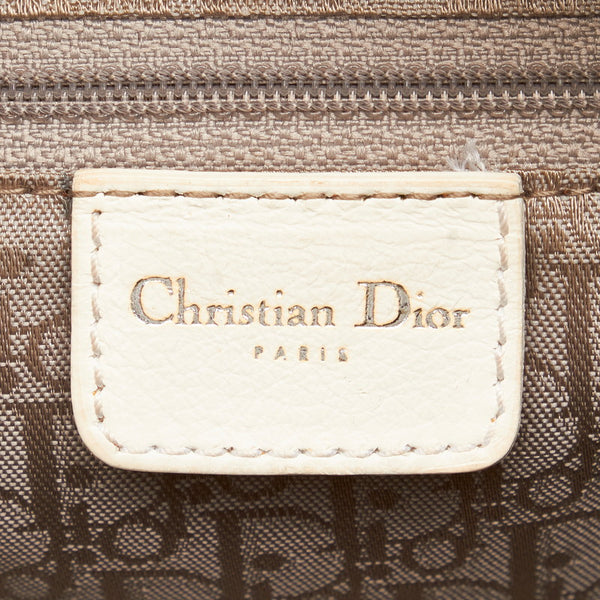 ディオール ホワイト レザー ショルダーバッグ レディース Dior 【中古】