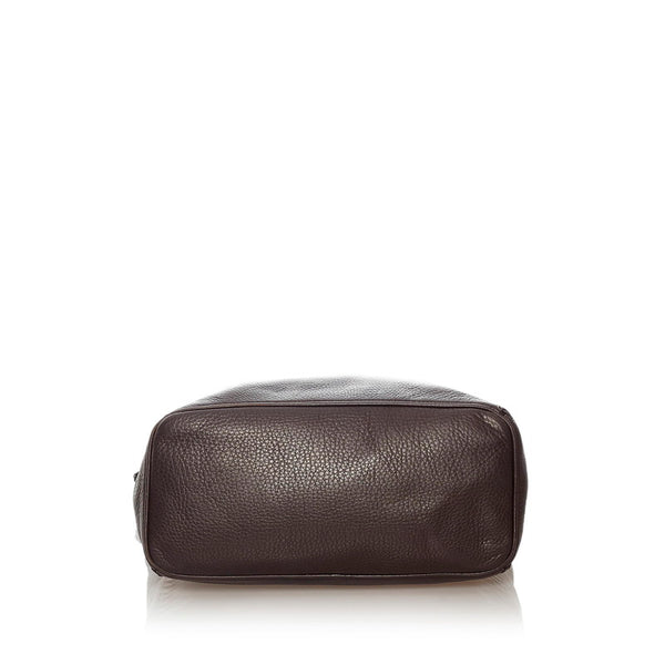 ディオール ショルダーバッグ ブラウン レザー レディース Dior 【中古】