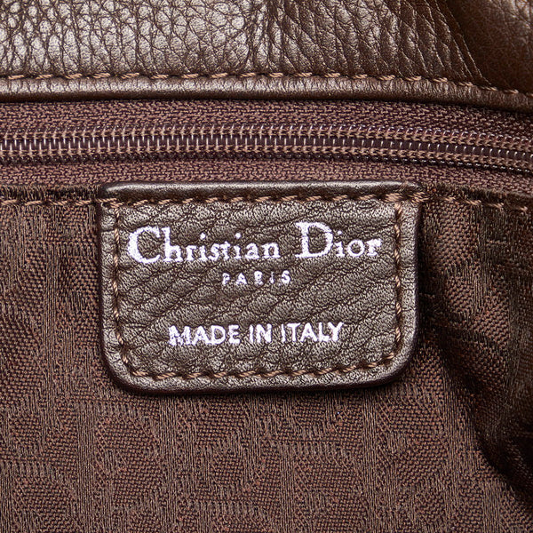 ディオール ショルダーバッグ ブラウン レザー レディース Dior 【中古】