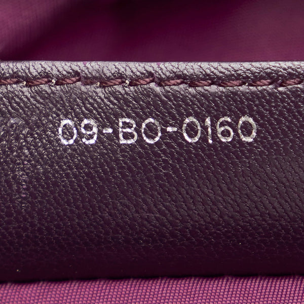 ディオール カナージュ パープル ナイロン レザー ハンドバッグ チェーンショルダーバッグ 2WAY レディース Dior 【中古】