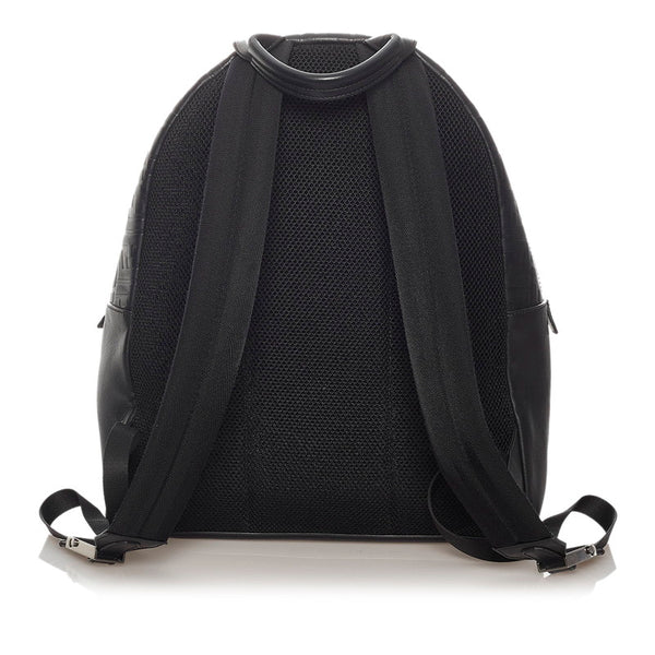 フェンディ 7VZ012 ブラック レザー リュック バックパック メンズ FENDI 【中古】