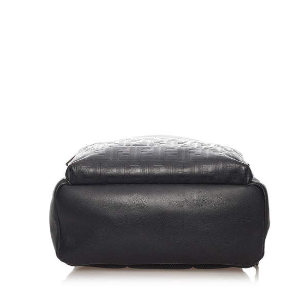 フェンディ 7VZ012 ブラック レザー リュック バックパック メンズ FENDI 【中古】