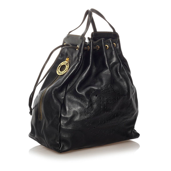 フェンディ 4 14598/2 5 ブラック レザー ハンドバッグ ショルダーバッグ 2WAY レディース FENDI 【中古】