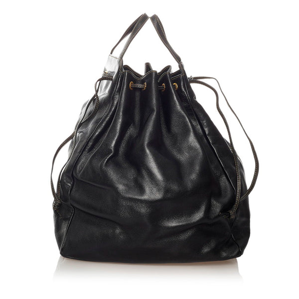 フェンディ 4 14598/2 5 ブラック レザー ハンドバッグ ショルダーバッグ 2WAY レディース FENDI 【中古】