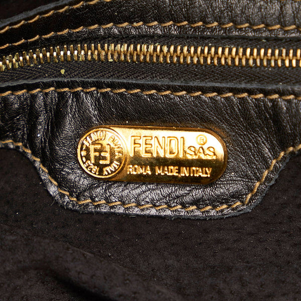 フェンディ 4 14598/2 5 ブラック レザー ハンドバッグ ショルダーバッグ 2WAY レディース FENDI 【中古】