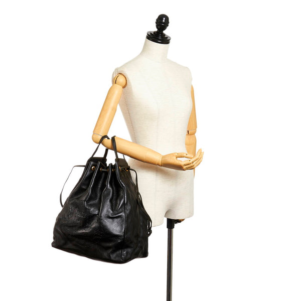 フェンディ 4 14598/2 5 ブラック レザー ハンドバッグ ショルダーバッグ 2WAY レディース FENDI 【中古】
