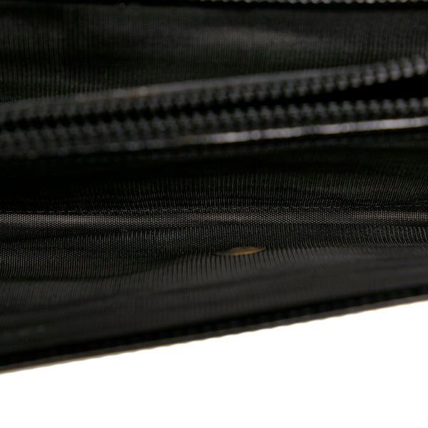 サルヴァトーレフェラガモ ダブルガンチーニ ブラック レザー 長財布 レディース Salvatore Ferragamo 【中古】