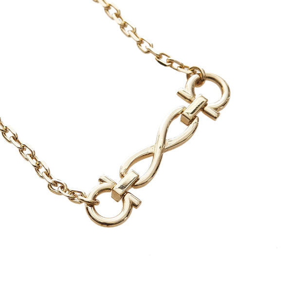 サルヴァトーレフェラガモ ガンチーニ ネックレス ゴールド メッキ レディース Salvatore Ferragamo 【中古】