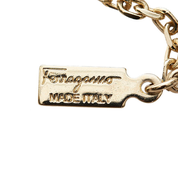 サルヴァトーレフェラガモ ガンチーニ ネックレス ゴールド メッキ レディース Salvatore Ferragamo 【中古】