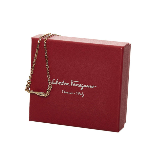 サルヴァトーレフェラガモ ガンチーニ ネックレス ゴールド メッキ レディース Salvatore Ferragamo 【中古】
