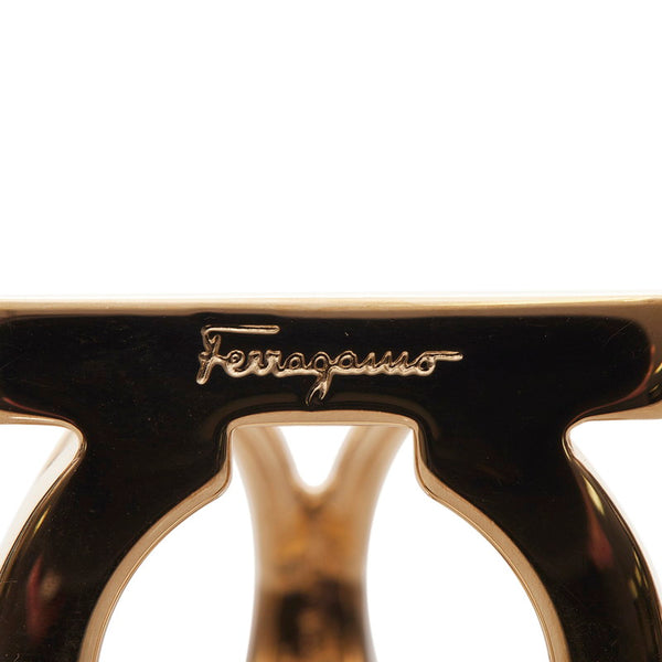 サルヴァトーレフェラガモ ゴールド メッキ ガンチーニ スカーフリング レディース Salvatore Ferragamo 【中古】