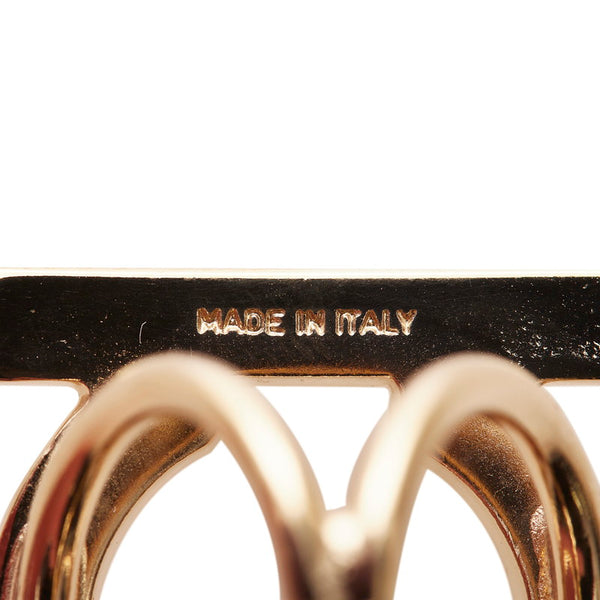 サルヴァトーレフェラガモ ゴールド メッキ ガンチーニ スカーフリング レディース Salvatore Ferragamo 【中古】