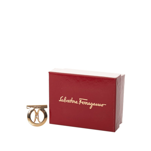 サルヴァトーレフェラガモ ゴールド メッキ ガンチーニ スカーフリング レディース Salvatore Ferragamo 【中古】