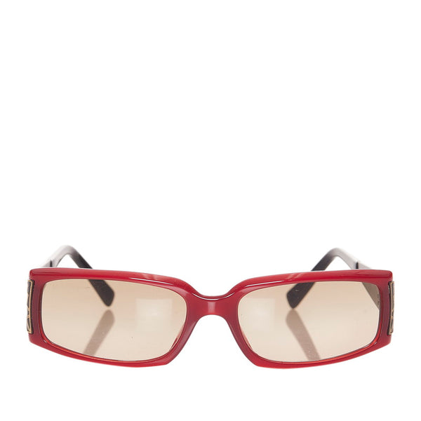 サルヴァトーレフェラガモ サングラス ワインレッド ブラック プラスチック レディース Salvatore Ferragamo 【中古】