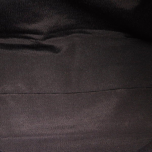 サルヴァトーレフェラガモ ガンチーニ EX-21 5378 ブラック キャンバス レザー ショルダーバッグ レディース Salvatore Ferragamo 【中古】