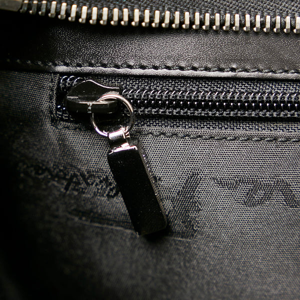 サルヴァトーレフェラガモ ガンチーニ DY-21 0166 ブラック レザー ハンドバッグ レディース Salvatore Ferragamo 【中古】