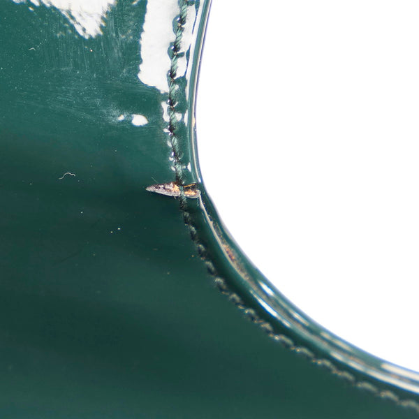 サルヴァトーレフェラガモ ガンチーニ トートバッグ AU-21 7751 グリーン エナメル レディース Salvatore Ferragamo 【中古】