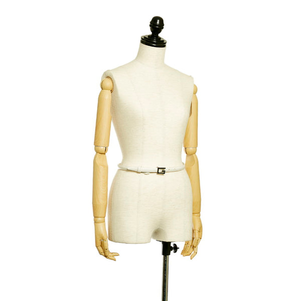 グッチ ベルト 0371316 ホワイト レザー レディース GUCCI 【中古】