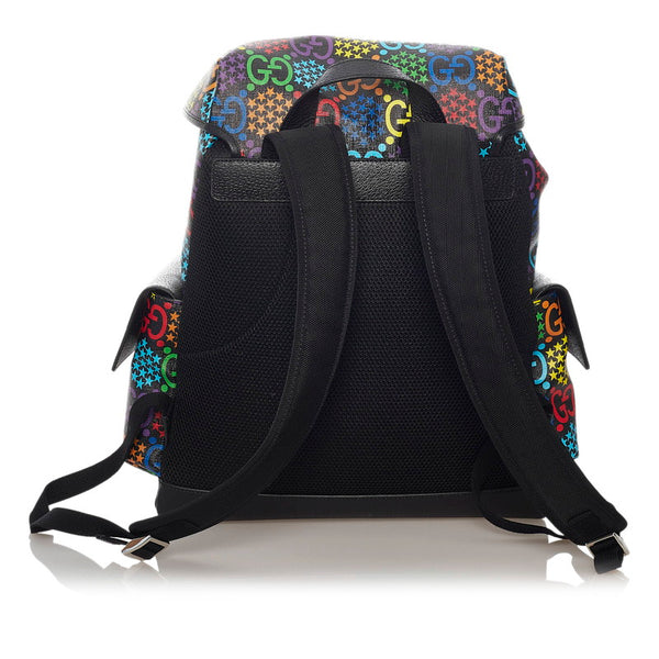 グッチ GGサイケデリック 598140 マルチ PVC レザー リュック バックパック レディース GUCCI 【中古】