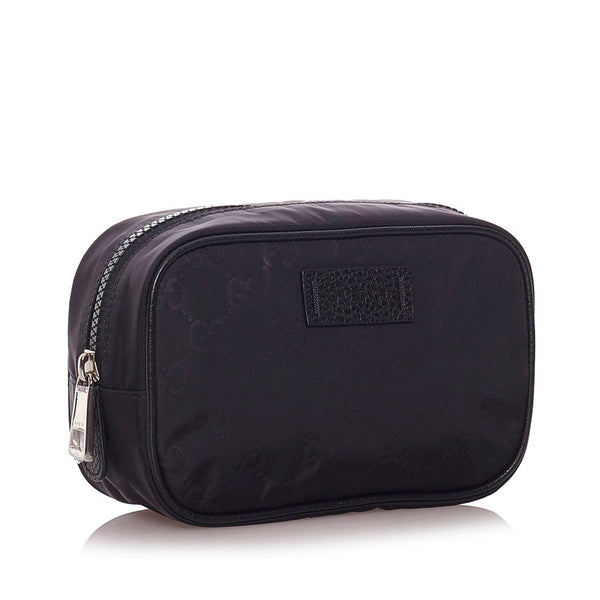 グッチ 510341 ブラック ナイロン ポーチ レディース GUCCI 【中古】