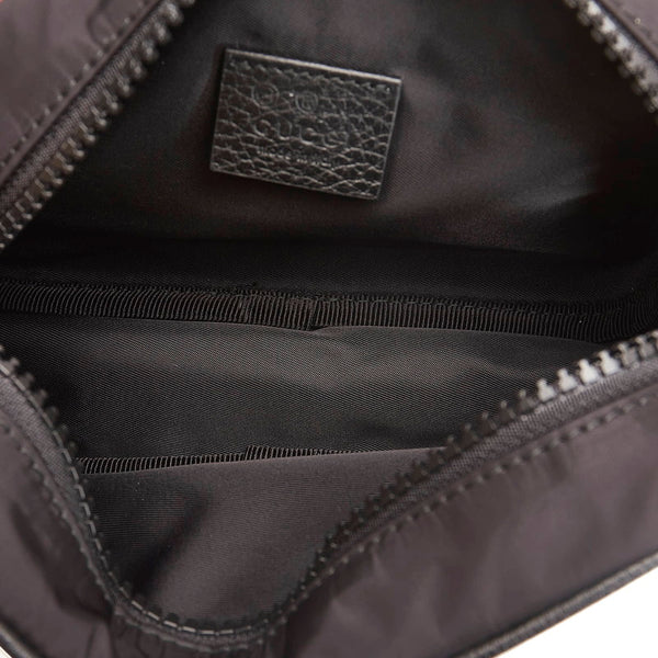 グッチ 510341 ブラック ナイロン ポーチ レディース GUCCI 【中古】