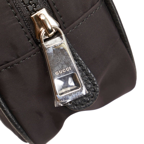 グッチ 510341 ブラック ナイロン ポーチ レディース GUCCI 【中古】