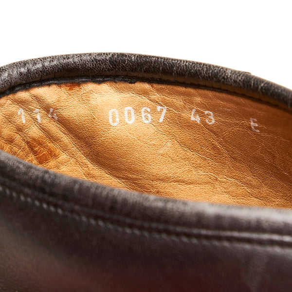 グッチ ホースビット 117 0067  ブラック レザー チャッカブーツ メンズ GUCCI 【中古】