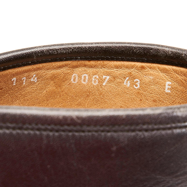 グッチ ホースビット 117 0067  ブラック レザー チャッカブーツ メンズ GUCCI 【中古】