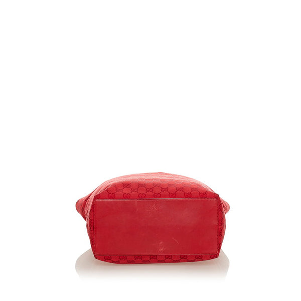 グッチ GGキャンバス ハンドバッグ 002・1098 レッド キャンバス レディース GUCCI 【中古】