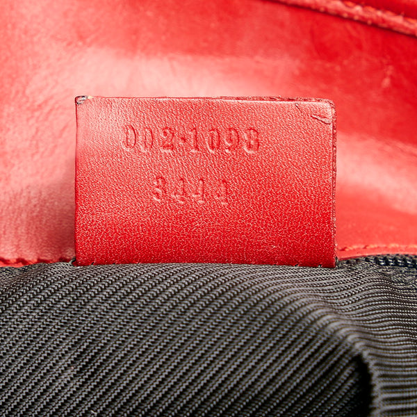グッチ GGキャンバス ハンドバッグ 002・1098 レッド キャンバス レディース GUCCI 【中古】