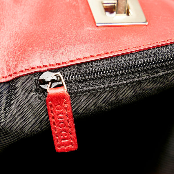 グッチ GGキャンバス ハンドバッグ 002・1098 レッド キャンバス レディース GUCCI 【中古】