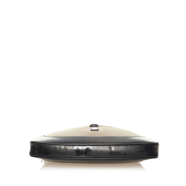 グッチ ジャッキー 001・3306 ベージュ キャンバス レザー ハンドバッグ レディース GUCCI 【中古】