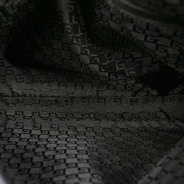 グッチ ジャッキー 001・3306 ベージュ キャンバス レザー ハンドバッグ レディース GUCCI 【中古】